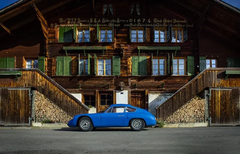 Autofotografie Porsche 356 blau