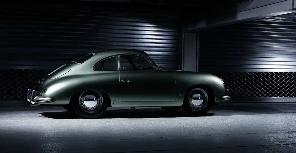 Porsche 356-grünes Juwel in einem Parkhaus