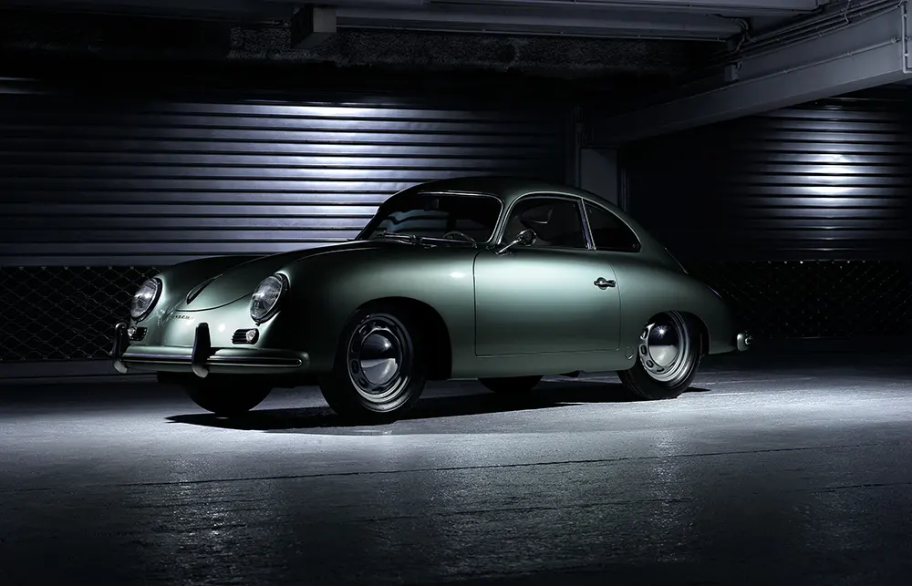 Porsche 356 grünes Juwel Seite